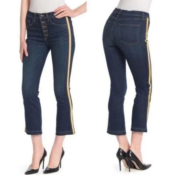 Veronica Beard Carolyn 10" Baby Boot Jeans Dark Vintage Blue Cropped Womens 27 - Picture 1 of 12